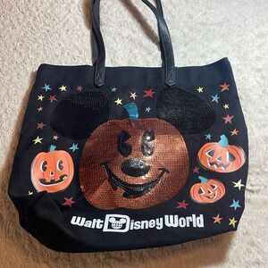 Walt disney world pumpkin Tote bag large